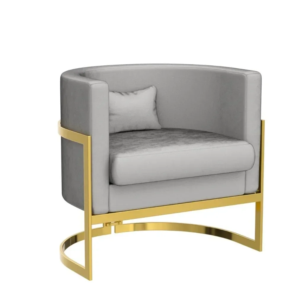 

Бархатный стул с акцентом в виде бочки, стулья для гостиной, мягкое кресло для отдыха, ванна середины века, ведро, клубный стул, хит продаж