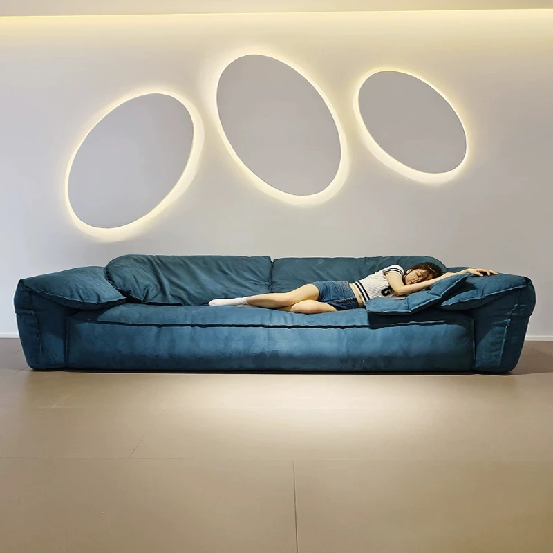 شقة HHSmall لغرفة المعيشة، أريكة قماش غير لامعة حديثة وبسيطة على الوجهين #3