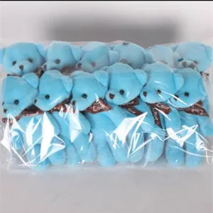 دمى دب محشوة ناعمة ، ألعاب أفخم ، دمى صغيرة ، هدية صغيرة ، سلسلة مفاتيح حفل زفاف ، حقيبة قلادة ، سلسلة مفاتيح تيدي ، 12 قطعة لكل لوت أعلى 10 مبيعات في المصانع دمية دب بالجملة - No1