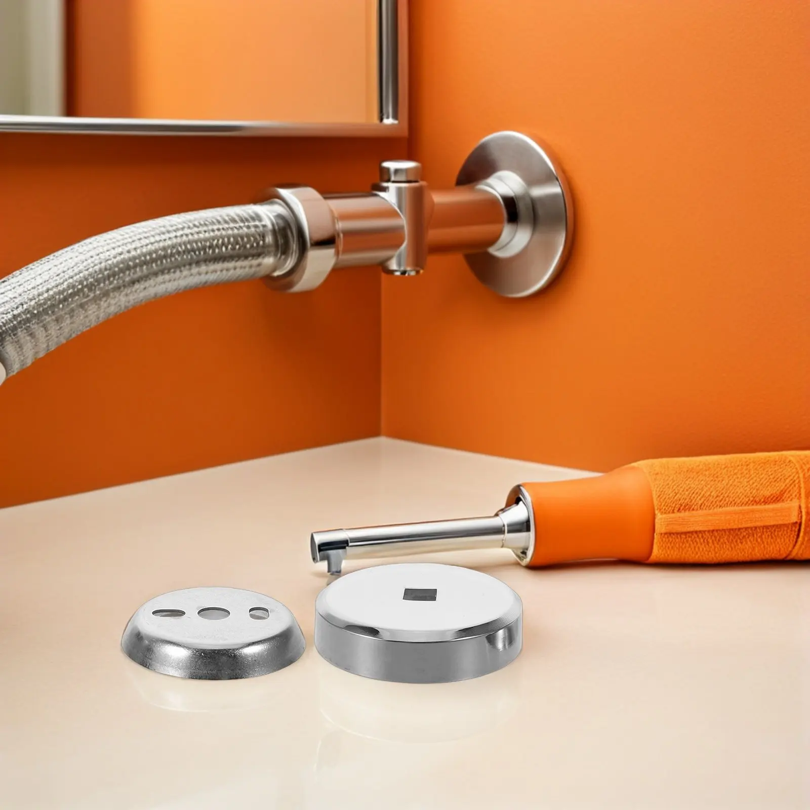 

2Pcs Stainless Steel Towel Bar Mounting Bracket Fastening Screws for Humidity-Resistant Bathroom Hardware