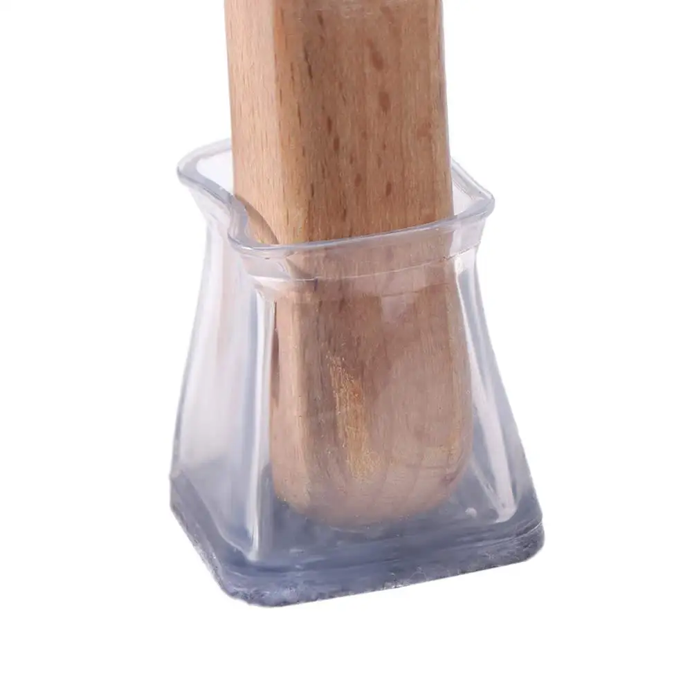 Универсальные защитные накладки на пол, чехол для ножек стула, нескользящий квадратный чехол для ножек стула, снижающий шум, утолщенные силиконовые накладки на ножки, мебель