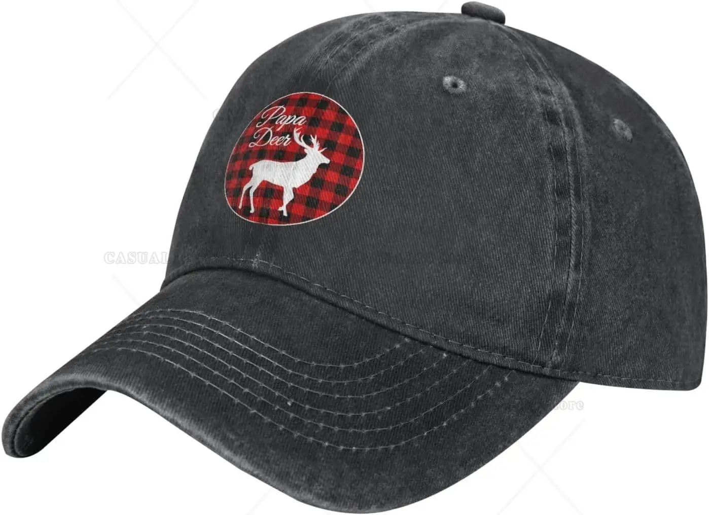 Xmas Deer Adult Vintage Trucker Dad Hat Camping Vibes Only Baseball Cap Funny Cowboy Hat