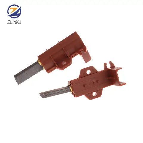 1/2pcs Washing Machine Motor Carbon Brush And Holder Brushes Coal Electric Motors For Ariston Indesit Welling