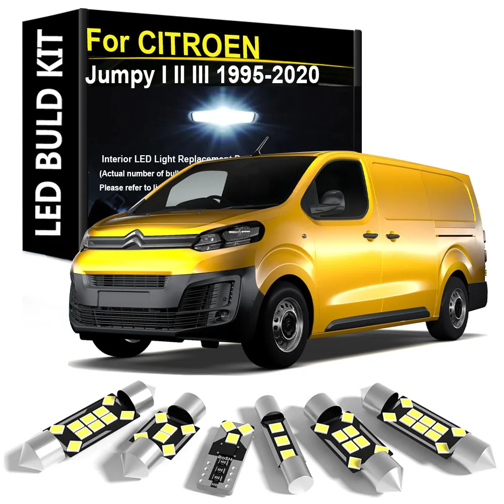 

Car Interior Light LED For CITROEN Jumpy I II III MK1 2 3 1995-2010 2011 2012 2013 2014 2015 2016 2017 2018 2019 2020 Canbus