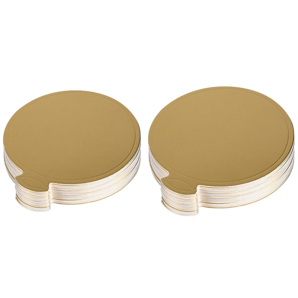 

200pcs Cake Holder Sheets Food Grade Gold Pastry Boards Dessert Trays Baking Supplies Safe Healthy Cake Pads