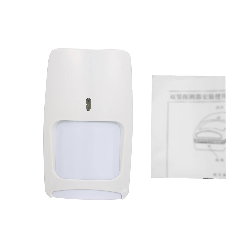 Wired Dual-tech Infrared Motion Microwave Detector Wall Mounted PIR Motion Sensor Pet Immunity for Burglar Security Alarm System