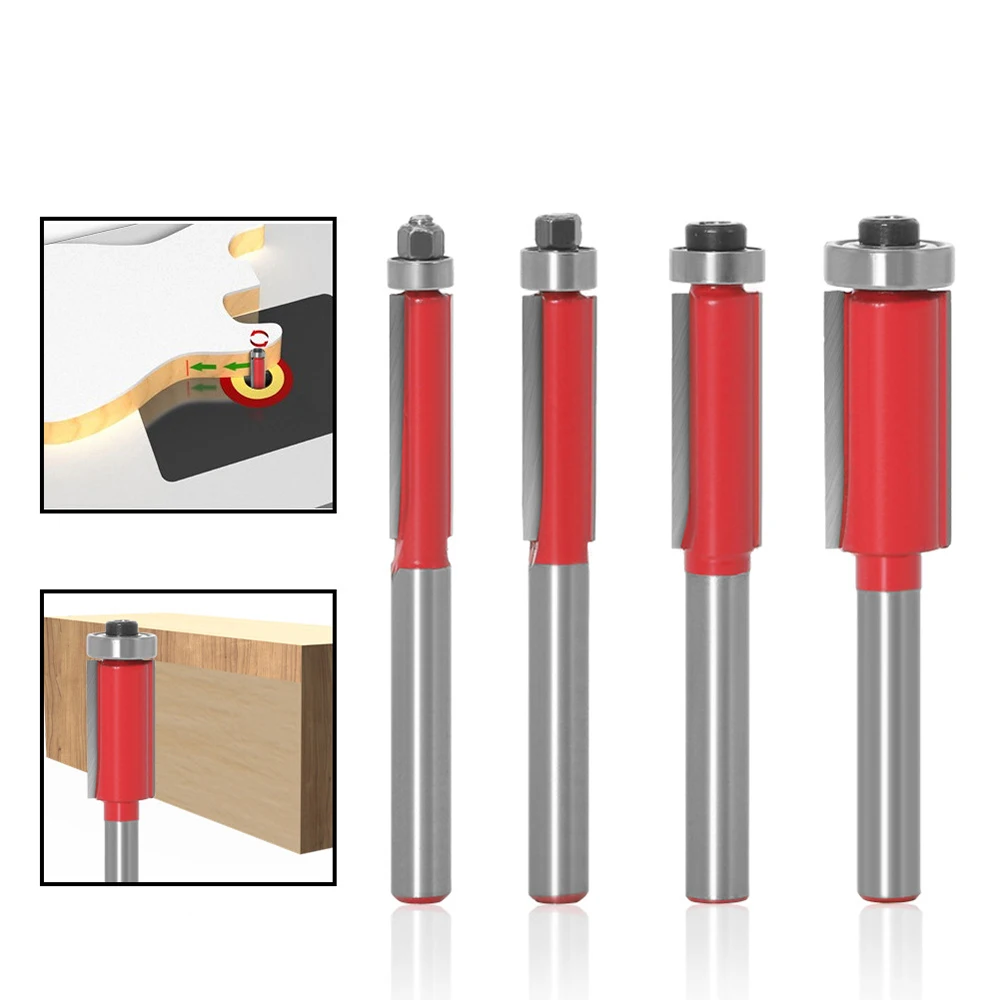 Extend Bearing Edge Trimming Cutter Double-edged Straight Milling Cutter Cutting Head Engraving Machine For Woodworking Cutters