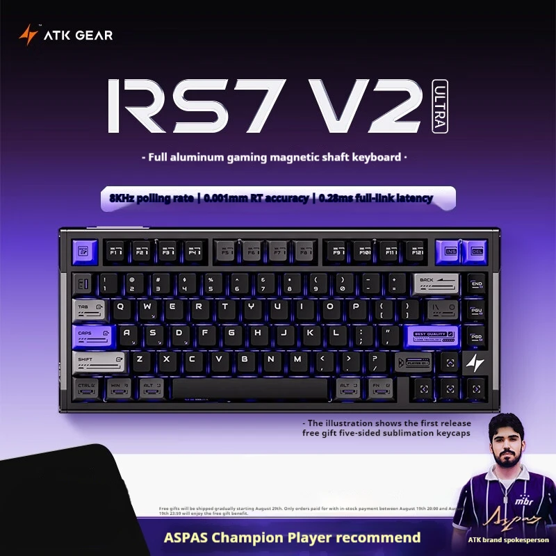 

Atk Rs7 V2 Magnetic Axis Keyboard Gaming Esports Dedicated Wired Computer Universal Customization Valorant Mechanical Keyboard