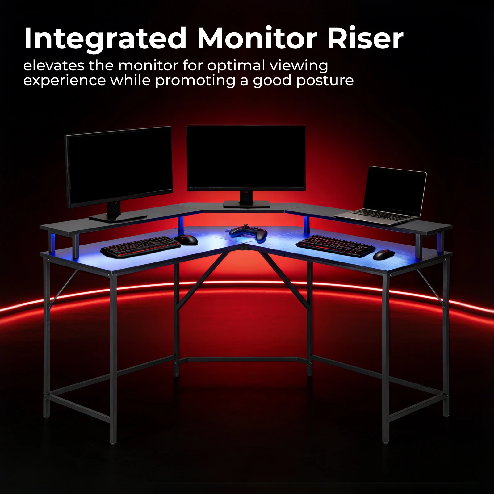 Biurko gamingowe w kształcie l – Desk Setup Corner recenzja i cena