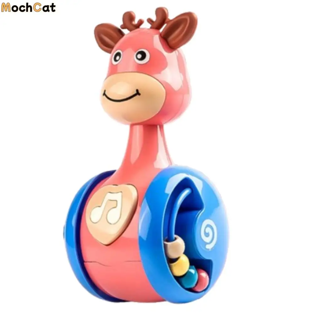 

Creative Fawn Sliding Tumbler Toy Early Education Cartoon Dinosaurs Tumbler Wobbler Musical Interactive