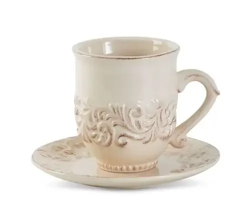 American Retro Old Style Hard Porcelain Acanthus Leaf Series Mug coffee mug  coffee cup set  porcelain tableware  dishes