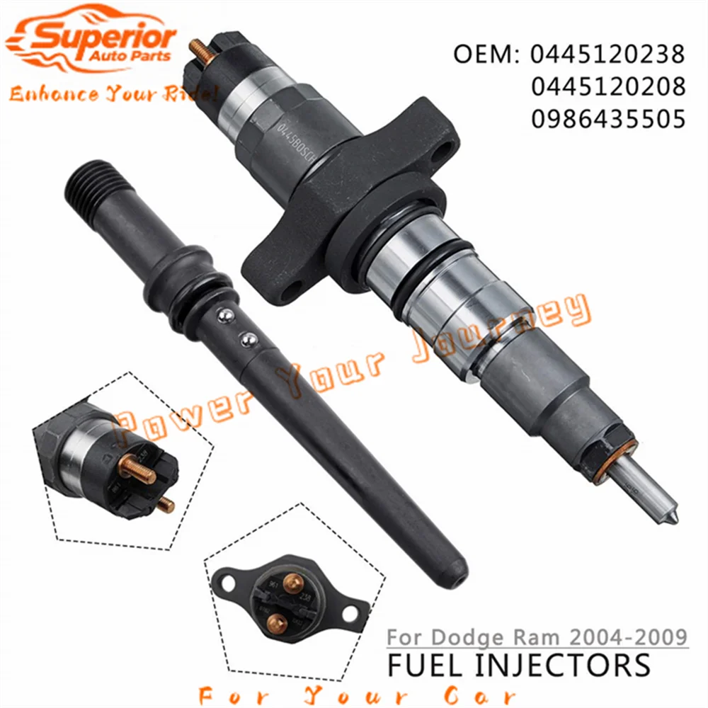 

Дизельный инжектор Common Rail для Dodge Bosch Cummins | Артикул: 0445120238, 0986435505,0445120208