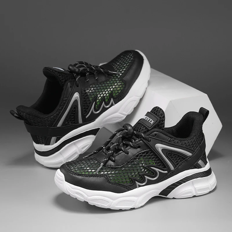 

Летняя мягкая освежающая детская спортивная обувь, амортизирующая практичная тренировочная обувь, сбалансированные универсальные кроссовки с низким вырезом