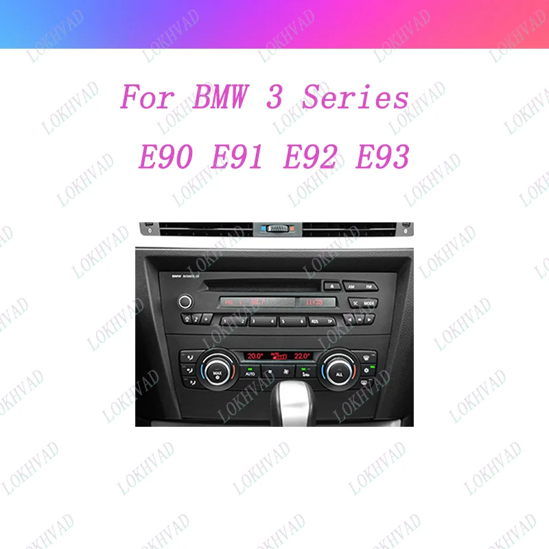 2 Din 9 นิ้วกรอบวิทยุรถยนต์สําหรับ BMW 3 Series E90 E91 E92 E93 2006-2011 Dashboard Mount Kit ติดตั้งสเตอริโอ Canbus