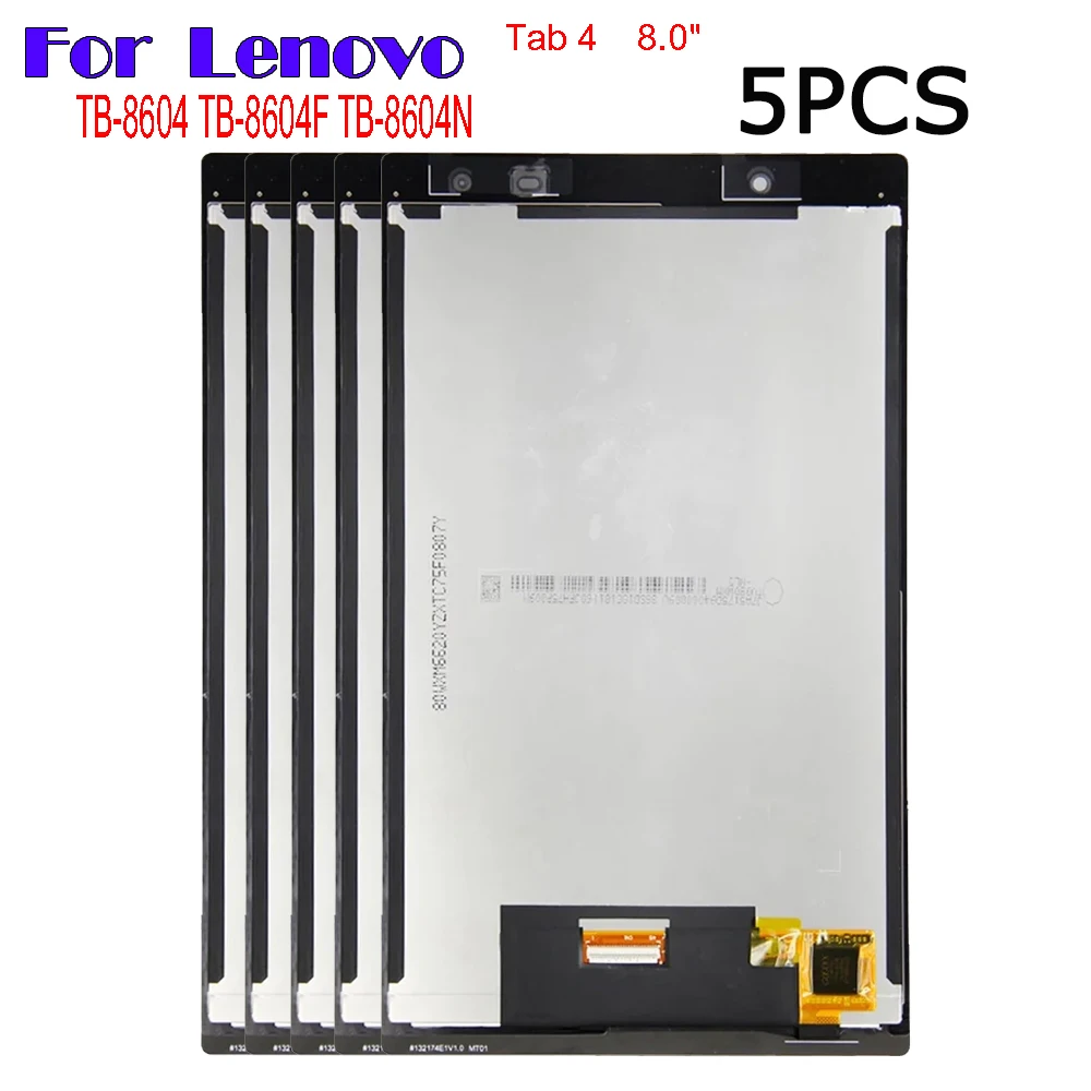 

5PCS Tested 8.0" Replacement LCD For Lenovo Tab 4 Tab4 8 TB-8604 TB-8604F TB-8604N LCD Display Touch Screen Digitizer Assembly