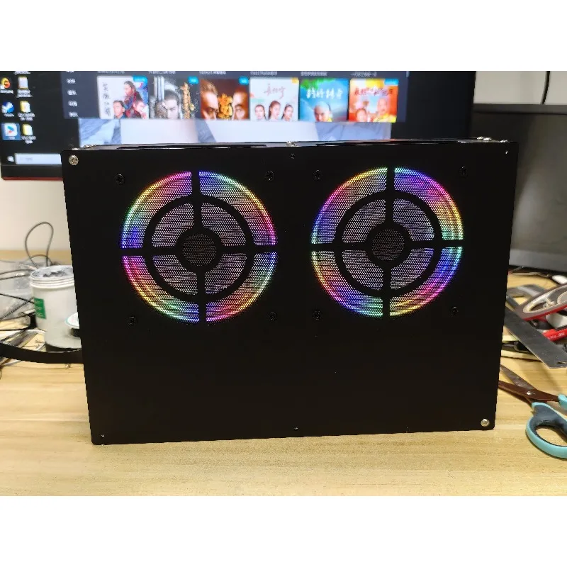 Notebook Change All-in-one Machine Plus Touch Screen with Fully Transparent Chassis DIY Customized Acrylic Box Portable Chassis