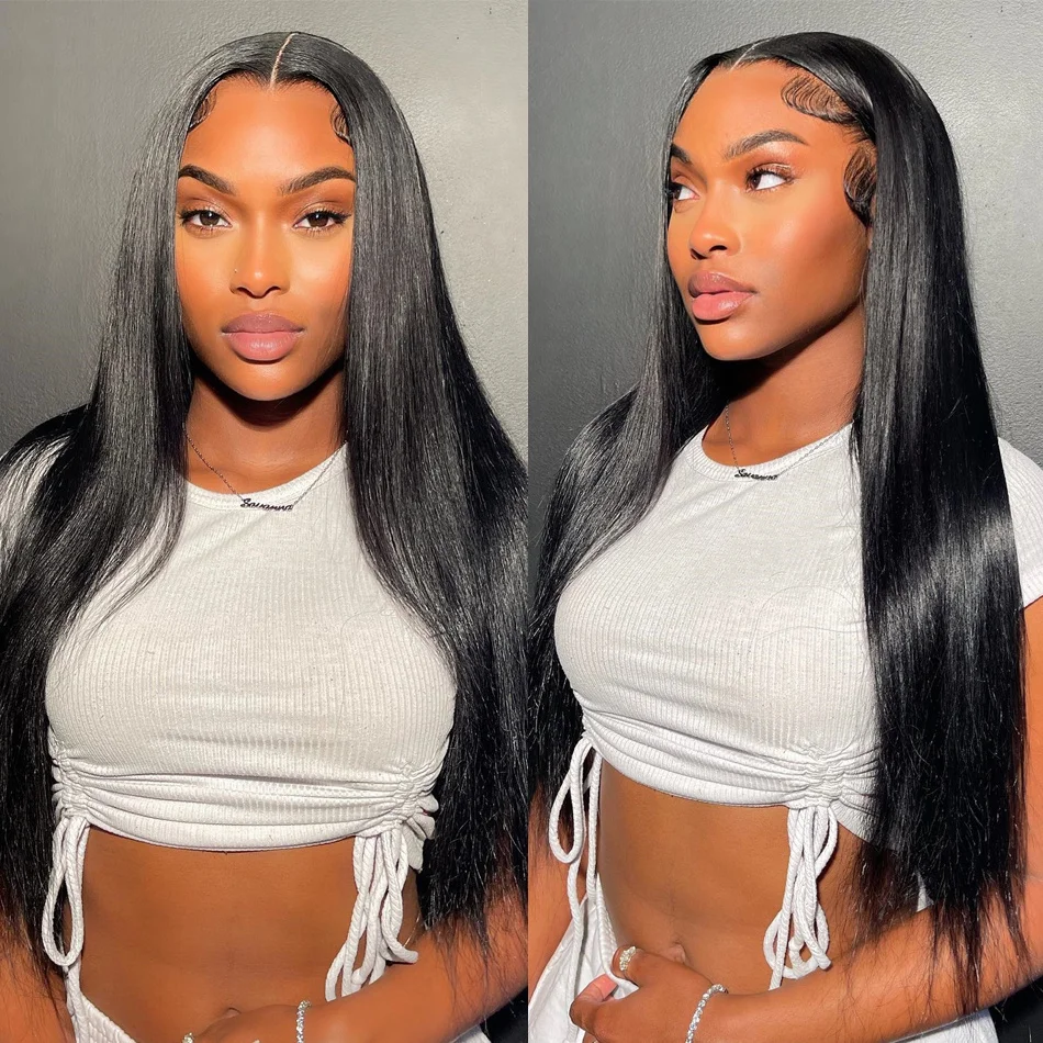 

13x6 Hd Lace Frontal Wig 30 Inch Bone Straight Lace Front Wigs Human Hair For Women 13x4 Pre Plucked Transparent Lace Brazilian