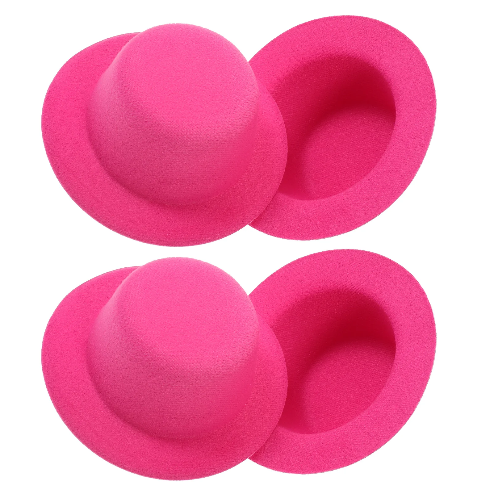 4개 미니 눈사람 모자 휴대용 귀여운 스타일링 일상 생활 파티 용품 미니 눈사람 모자 작은 모자 미니어처 탑스 모자