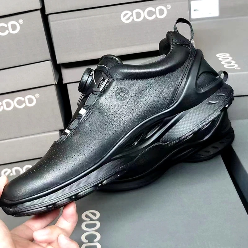 Scarpe da Golf da uomo manopola in pelle estiva di alta qualità traspirante antiscivolo resistente all\'usura sport all\'aria aperta che camminano