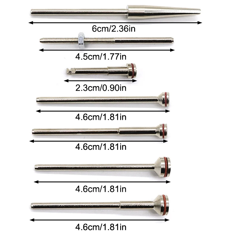 1PCS Dental Mandrel For Paste-Impregnated Polishing Disc Composite Polishing Finishing Disk Rotary Clamp Rod Copper Shank