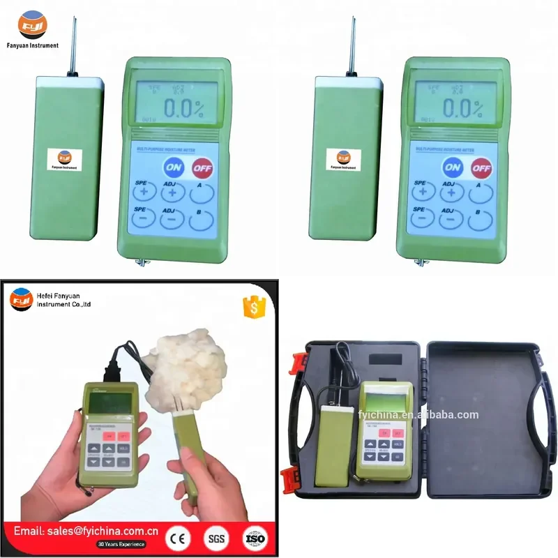 SK-100 Digital Textile Moisture Meter | Precision Yarn Fabric Moisture Tester