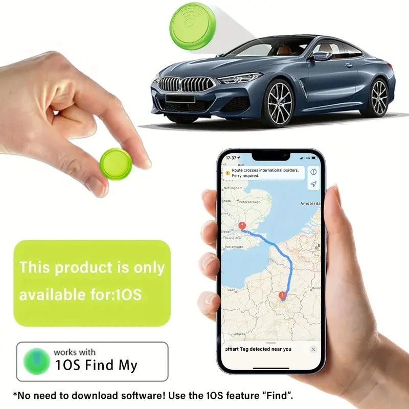 1PC Portable Intelligent Anti-Lost GPS Tracker (for Apple) Finder Tracker Anti Lost Device Wallet Key Pet Positioning Device