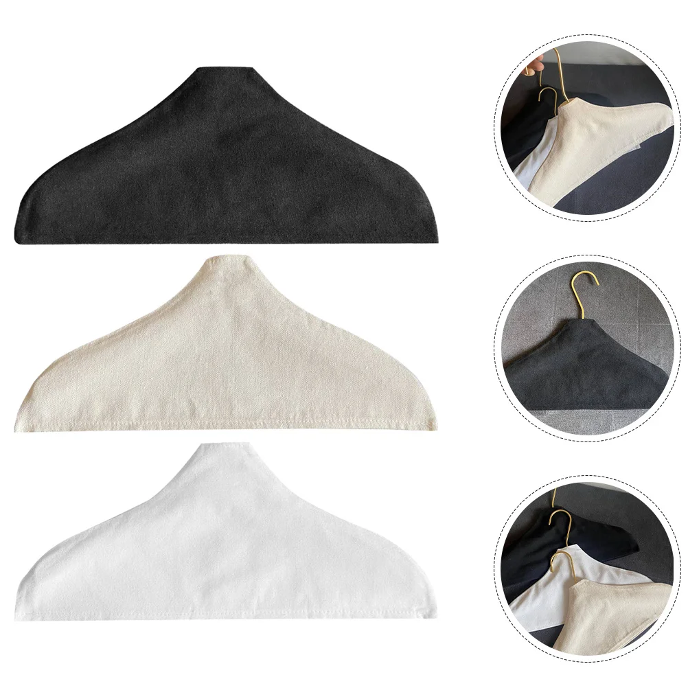 

3pcs Cloth Hanger Covers Anti-Slip Dirt-Proof Washable Hanger Protectors For Closet Clothes Organization Home Storage Solutions