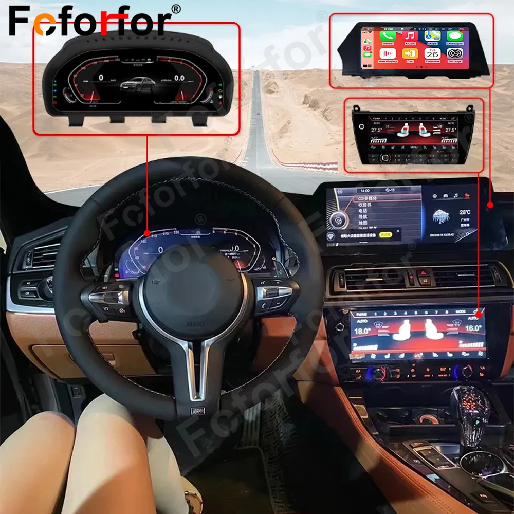 

Android 12 Digital cluster For BMW 3 Series F30/ 5 Series F10/ 5GT F07/ F48/ X5 F15 Android Radio Multimedia Player GPS Navi