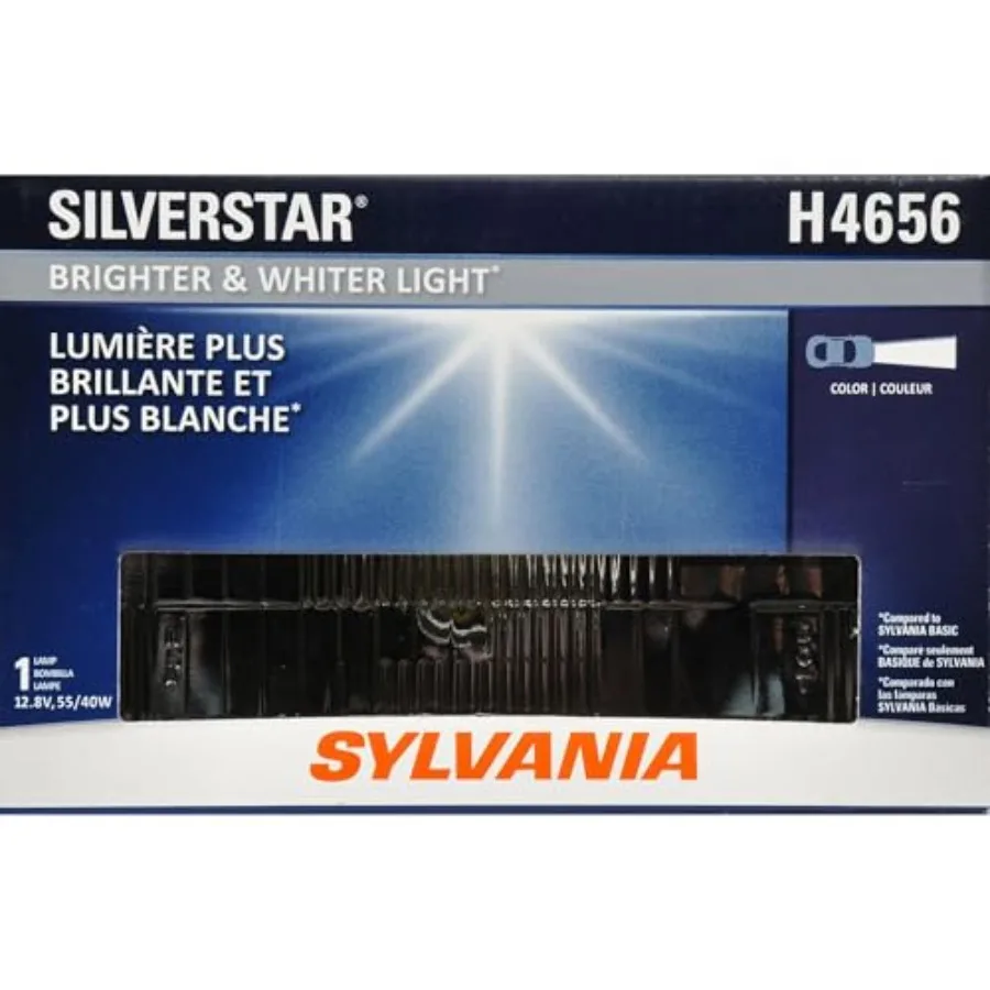 

В наличии - H4656 SilverStar Sealed Beam Headlight - Высокопроизводительная галогенная фара-заменитель 100x165, более яркая и белая.