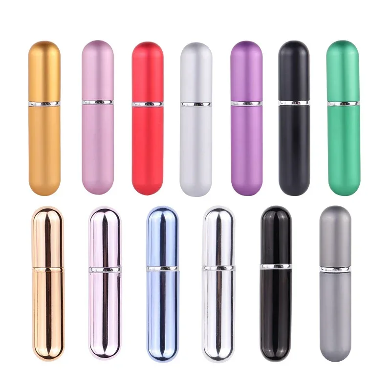 5/10/20/30/50Pcs 5ml Perfume Bottle Portable Empty Spray Bottle Mini Aluminum Perfumes Atomizer perfume refill bottle travel