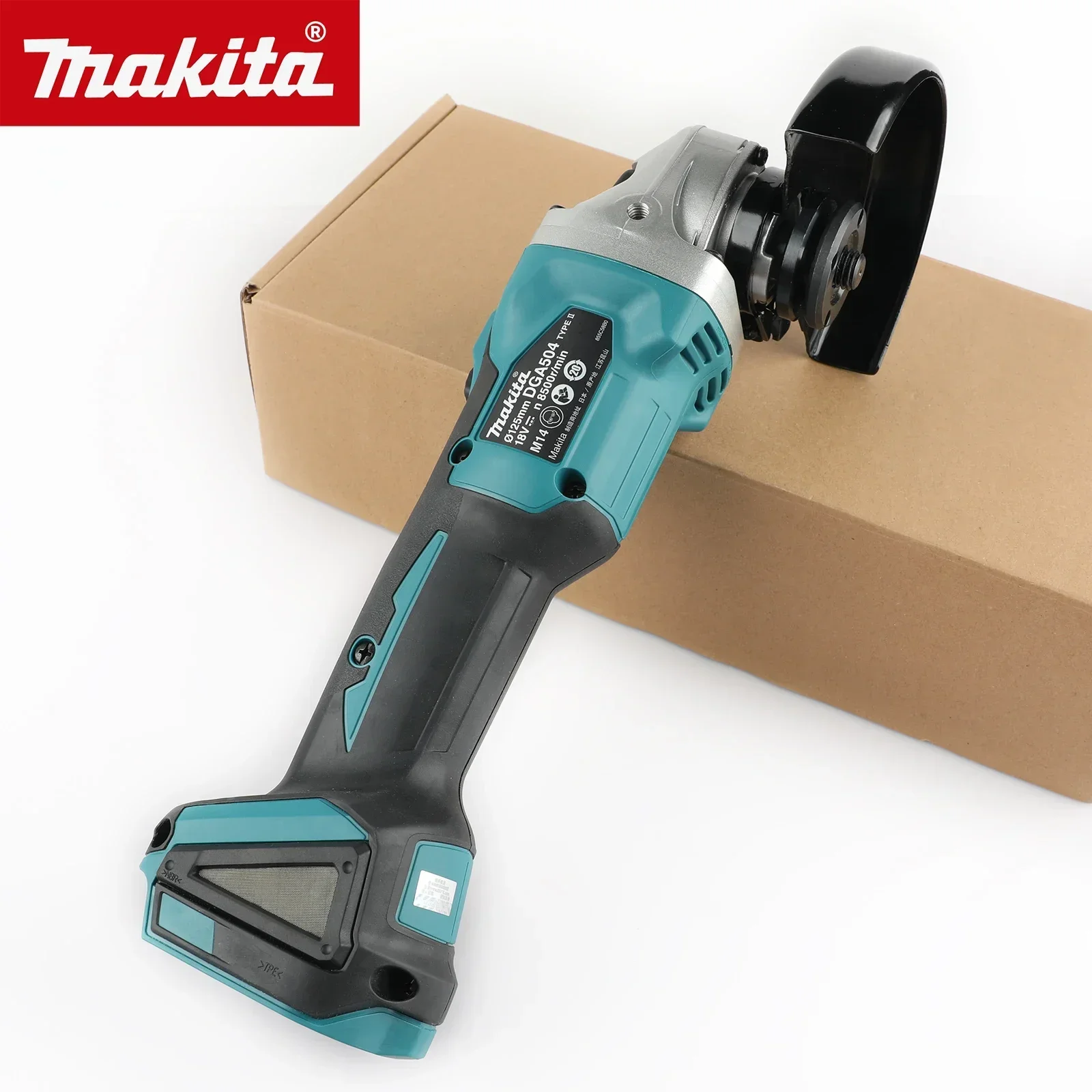 2025 Makita 18V 125mm DGA404 meuleuse d'angle électrique au Lithium sans brosse Machine de découpe Rechargeable Machine de polissage haute puissance