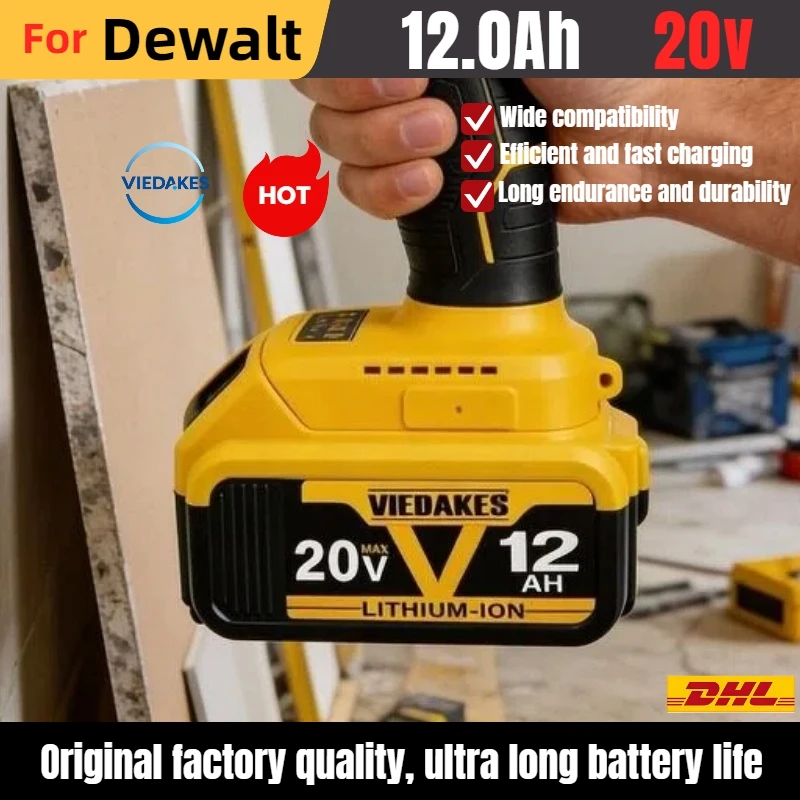 

For DeWalt 18V Lithium Battery , for DCB180, DCB205, DCB207, Grinders and More. Reliable Power for Your 20V MAX Tools.