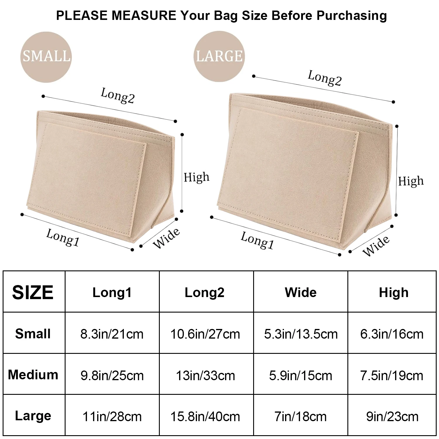 إدراج منظم المحفظة لإدراج حقيبة يد Longchamp Le Pliage