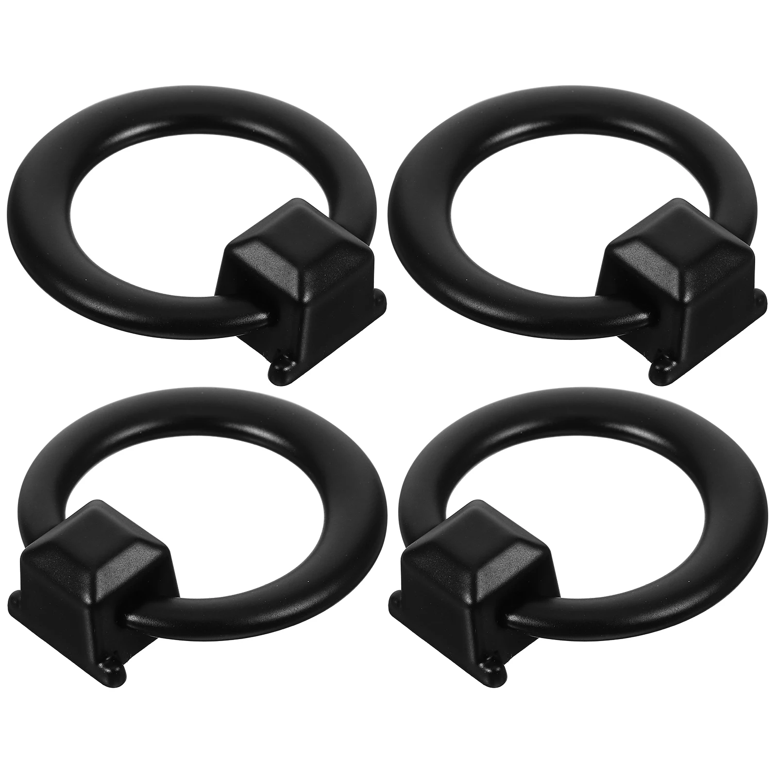 

4Pcs Drawer Modern Minimalist Single Hole Furniture Handle Hardware Closet Wardrobe Replacement Plate Pulls