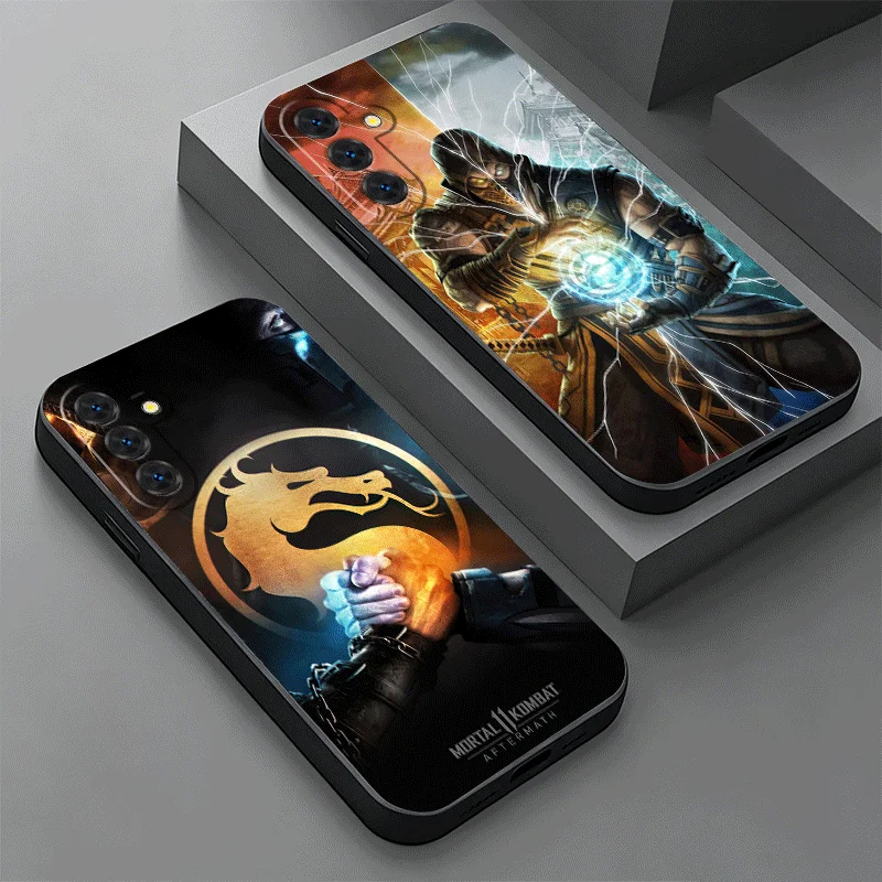 Soft Phone Case For Samsung A17 A37 A57 A16 A36 A56 A15 A35 A55 Mortal Kombat Game A14 A34 A54 A13 A33 A53 A27 A26 A25 A24 A23 A