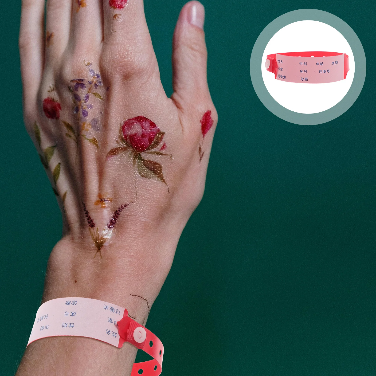 100-pcs-pulseiras-de-identificacao-hospitalar-vermelho-impermeavel-descartavel-paciente-bandas-adulto-hospital-pulseira-paciente-medico