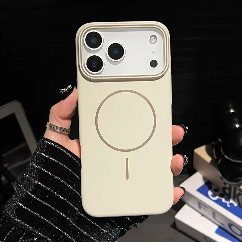 Official Hrad Rugged Case for Magsafe Wireless Charge Case for IPhone 17 Pro Max 16 15 14 13 12 11 17 Air 16E Protection Cover