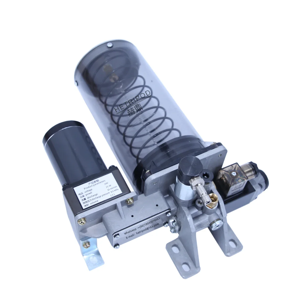 Electric grease injector lubrication pump for volumetric centralized lubrication system Support customization