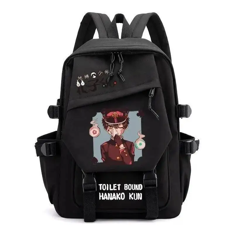 

Anime Game Black White Blue Pink Green Jibaku Shounen Toilet-Bound Hanako-Kun Teens School Bags Backpacks