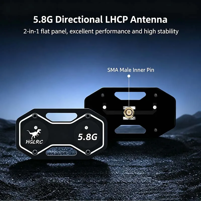 HGLRC Panel Antenna V1 Left-Handed 5.8 GHz Directional Antenna