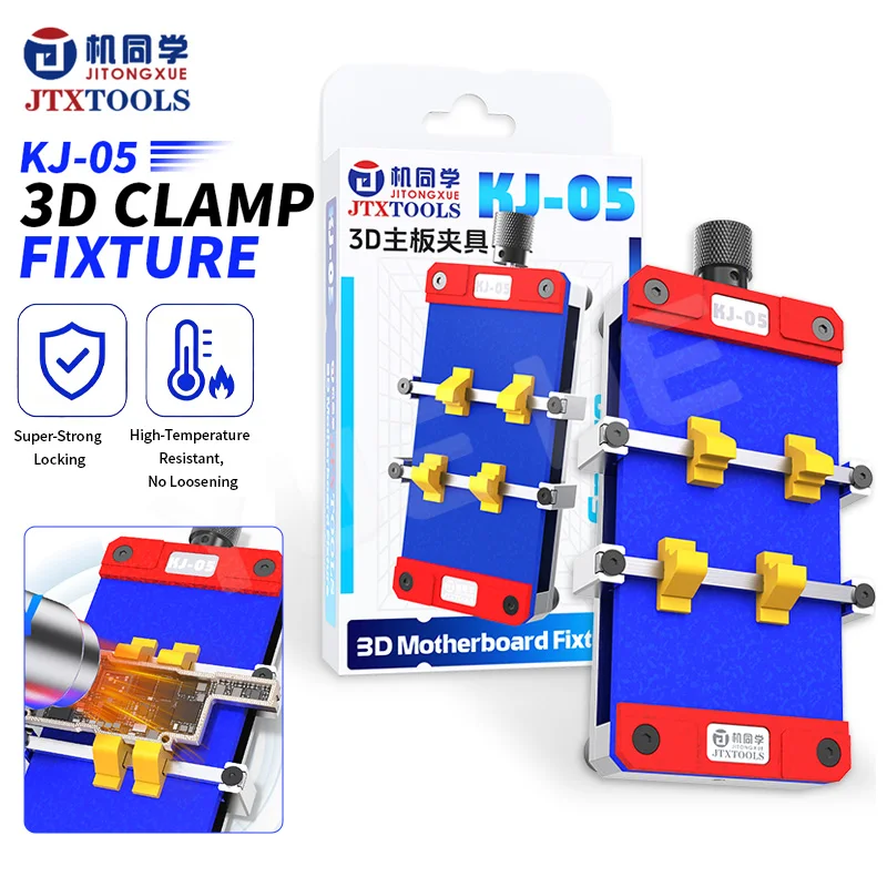 JTX KJ 05 3D Suspension Motherboard Fixture Body Stable Clamping Phone Main Board Holder For IC CPU Chip Soldering Repair Tools