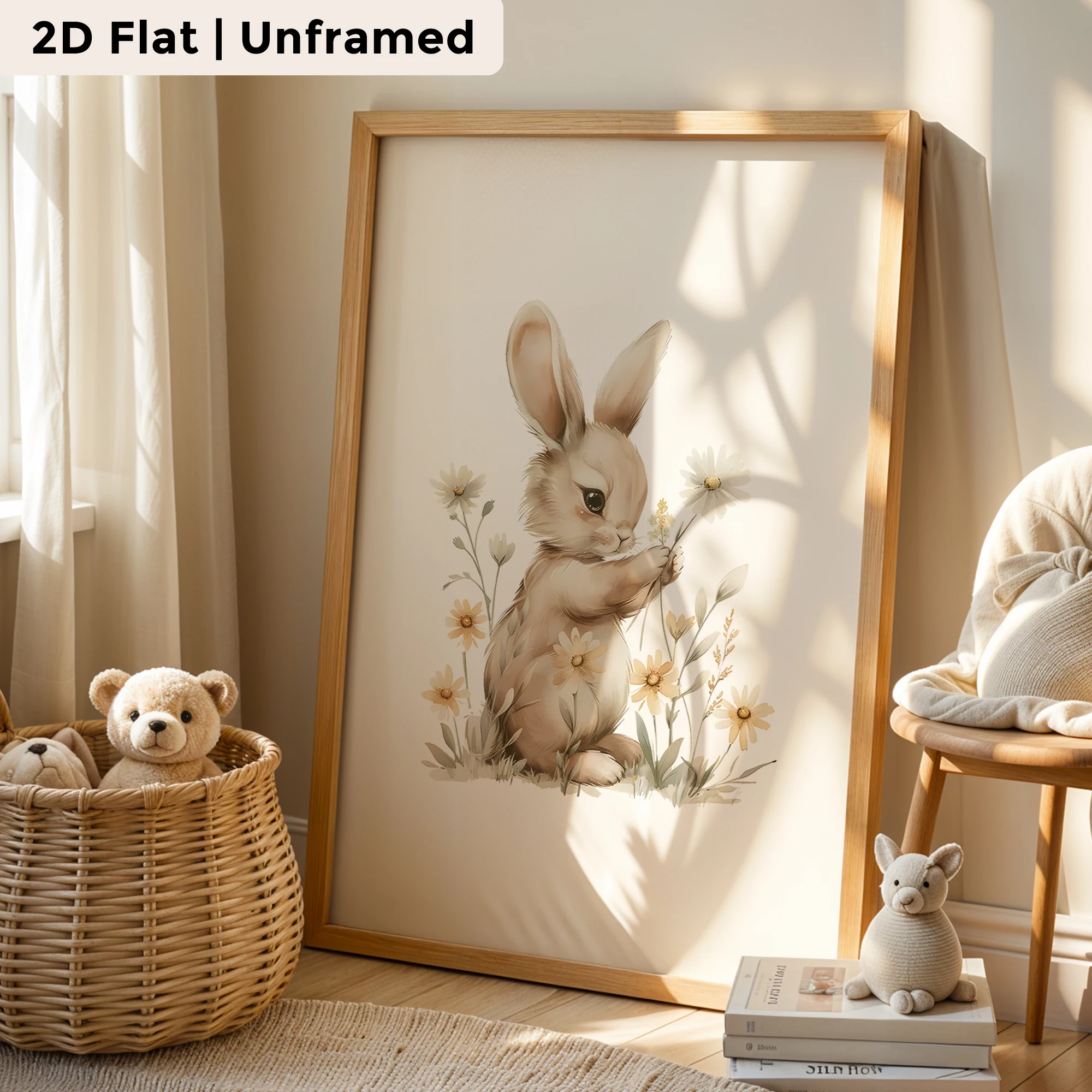 3 Buah Gambar Poster Lukisan K - Home Decor Flowers ulasan dan harga