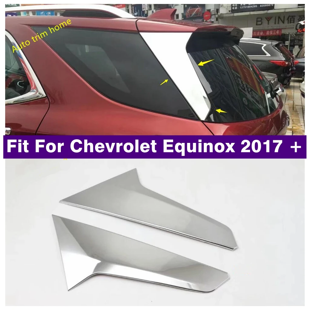 

Car Side Door Rear View Window Spoiler Cover Trim Triangle Insert Garnish Bezel For Chevrolet Equinox 2017 - 2023 Accessories