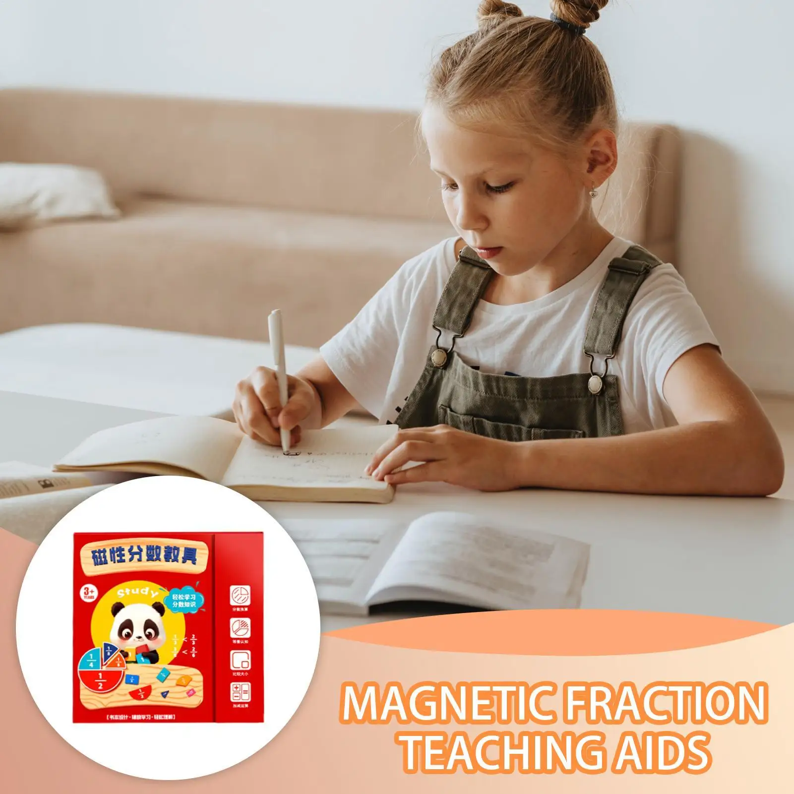 Magnetic Fraction Demonstration Book Fractions For Kids Educational Math Toy For Study Game Activity Classroom Demonstration
