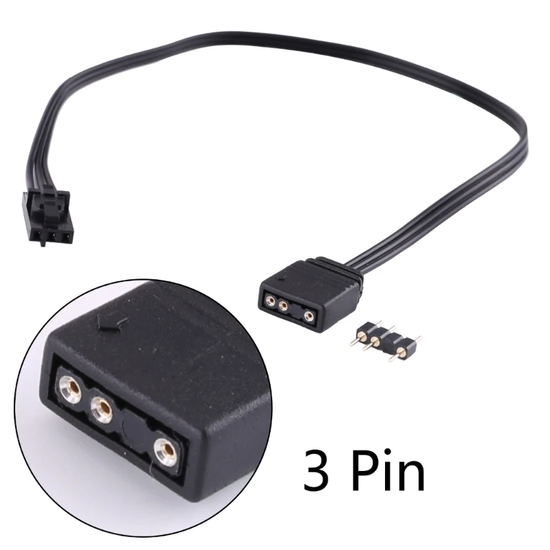 Cable adaptador ARGB XD99 5V y 3 pines, para RGB 4 pines para conector luz AuraandMSI