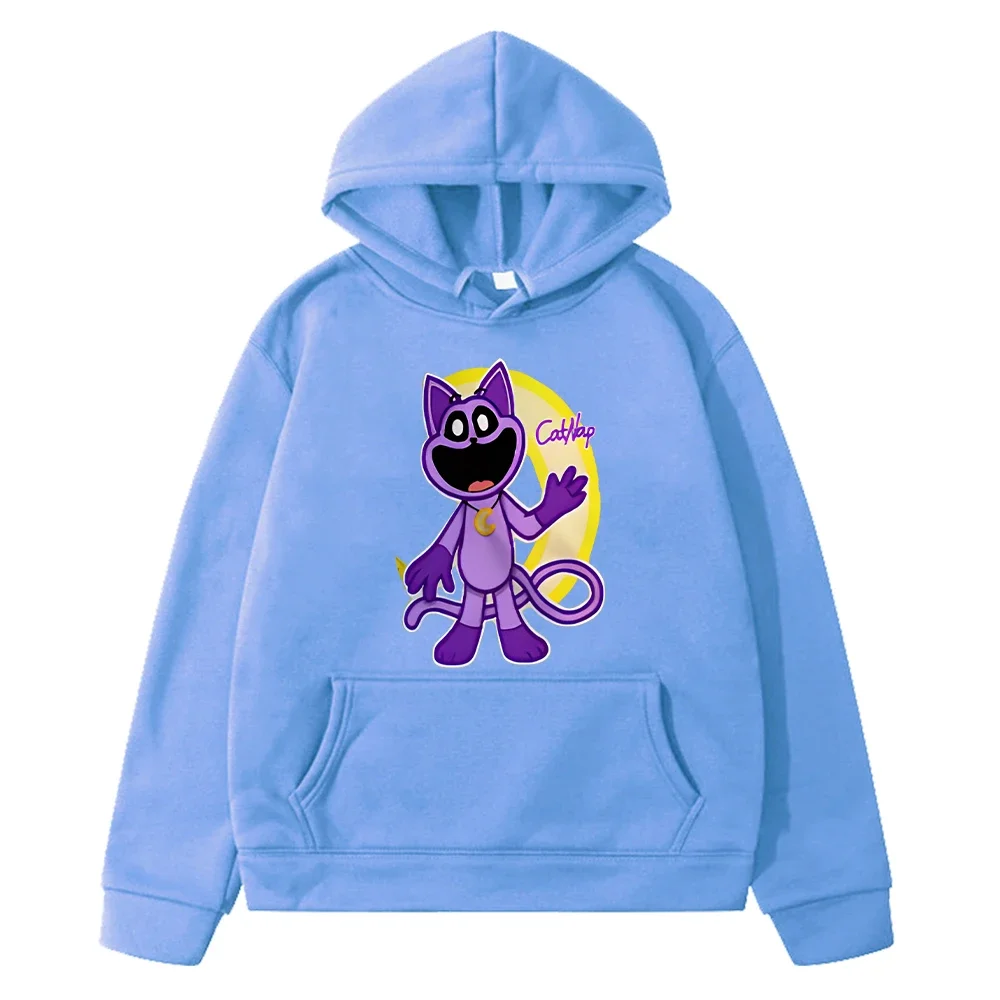 

Smiling Critters Cartoon hoodies Fleece Sweatshirt y2k sudadera boy Pullover jacket Autumn winter anime hoodie kids clothes girl