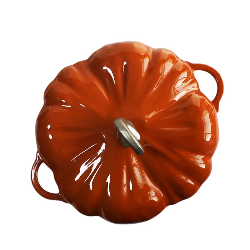 Enameled Cast Iron Pumpkin Dutch Oven 3.5Qt