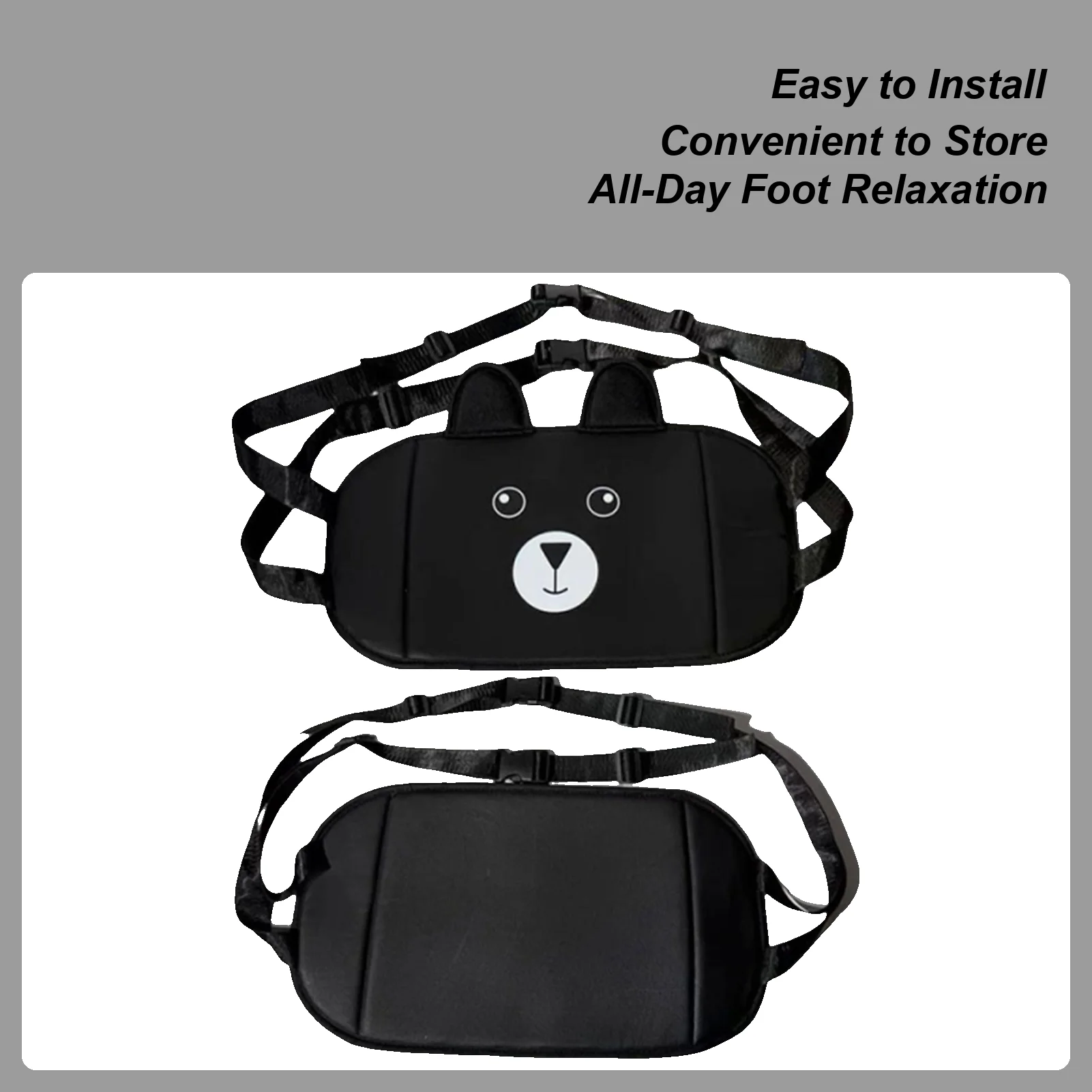 Hamaca para pies de avión, reposapiés de coche para niños, hamaca de apoyo ergonómica para viajes, coche, escritorio de Camping, bebés y adultos al aire libre