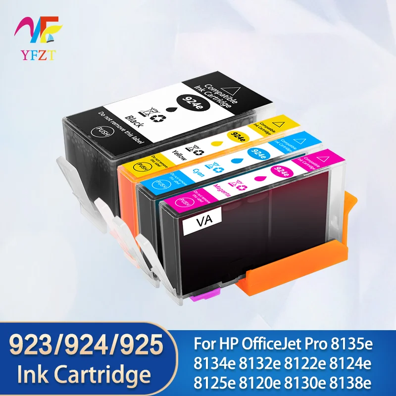 

Для HP923 924 925 картридж 923X 924xl черный, совместимый для HP OfficeJet Pro 8135e 8134e 8132e 8122e 8124e 8125e 8120e 8130e