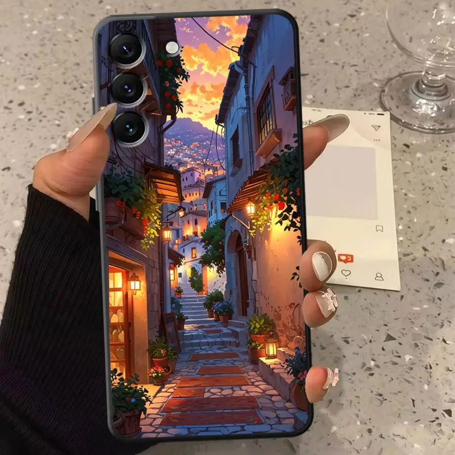 Phone Cover Case for Samsung Galaxy A35 A22 A52 A11 A12 A13 A14 A16 A15 A34 A24 A51 A36 A26 Healing Scenery